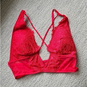 Red Lace Bralette